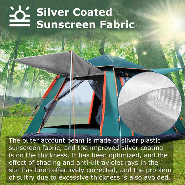 tienda de campana Luxury Big Large 3-4 or 6 or 8 Persons Waterproof Outdoor Hiking Picnic Camping Family Tent for Camping