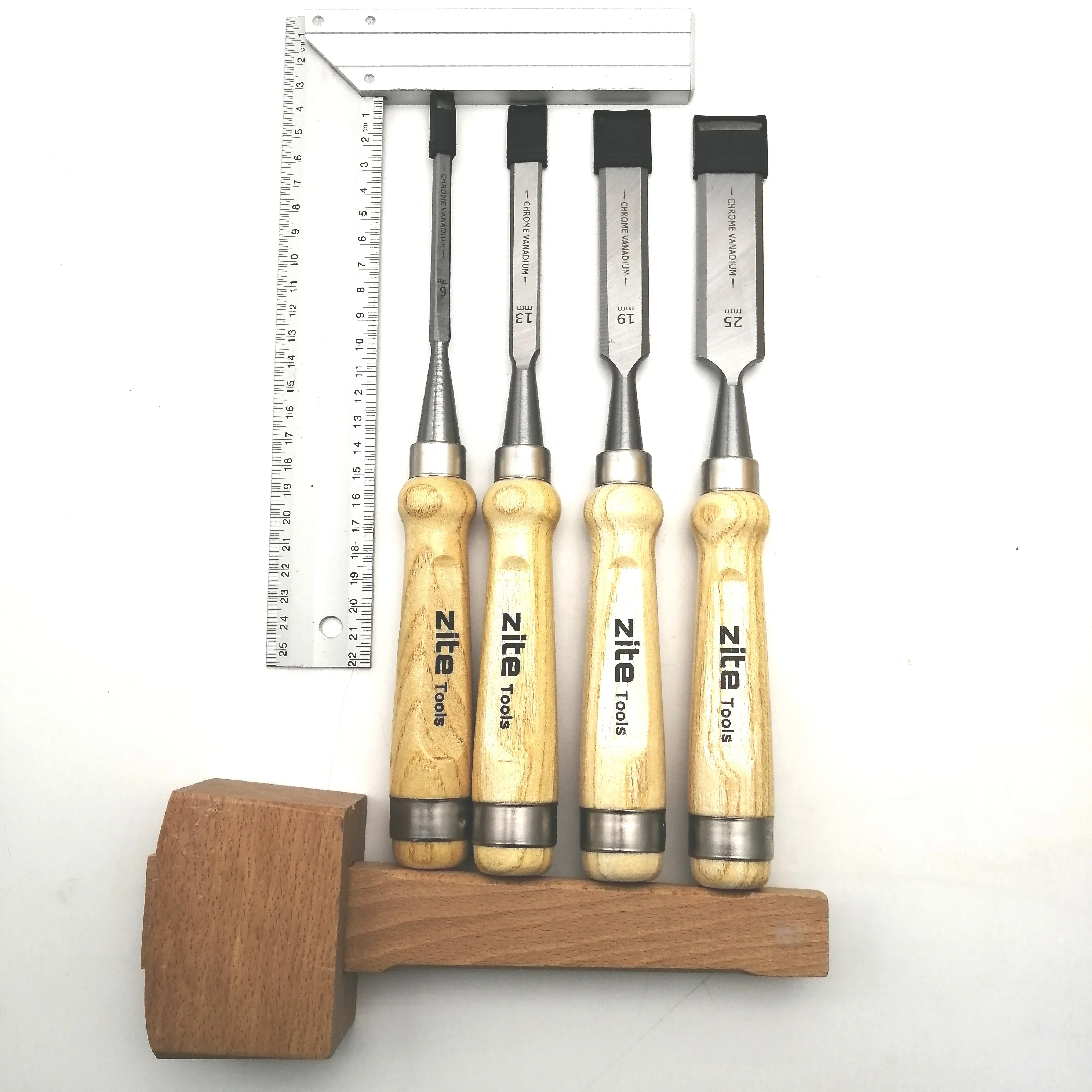 Профессиональный Набор долото для дерева с точильным камнем, линейным молотком