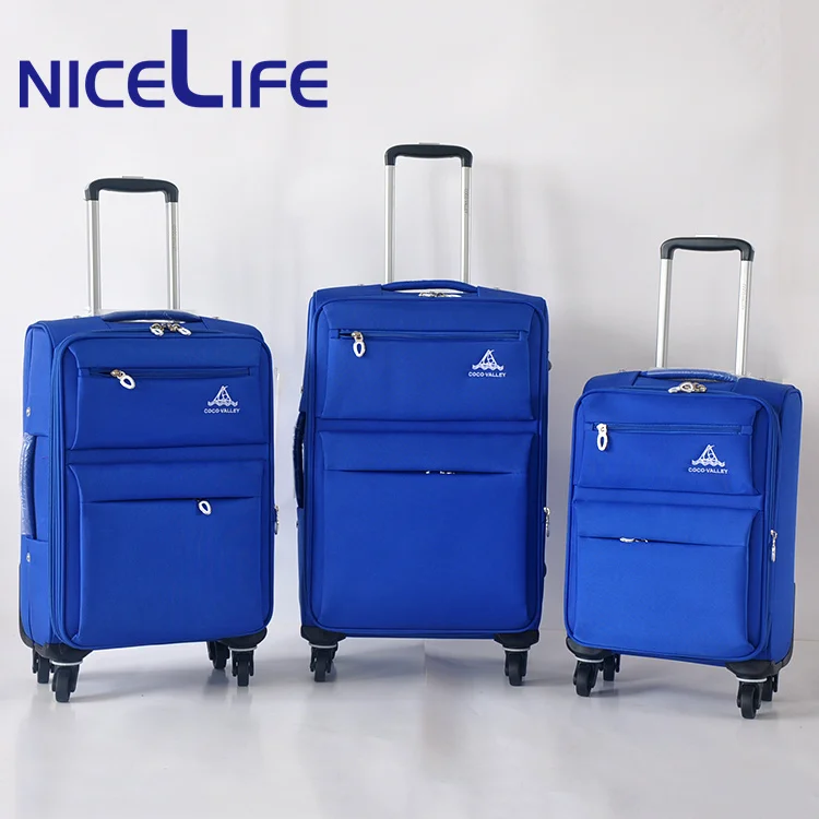 Polyester Nylon travel trolley bag EVA LUGGAGE carry on luggage