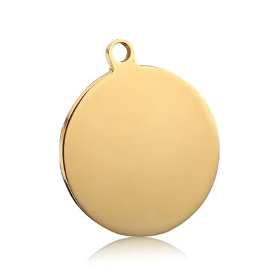 
Blank DIY Personal Engrave Gold Colors Stainless Steel Jewelry Lover Jewelry Round Bitcoin Pendants For Necklace 
