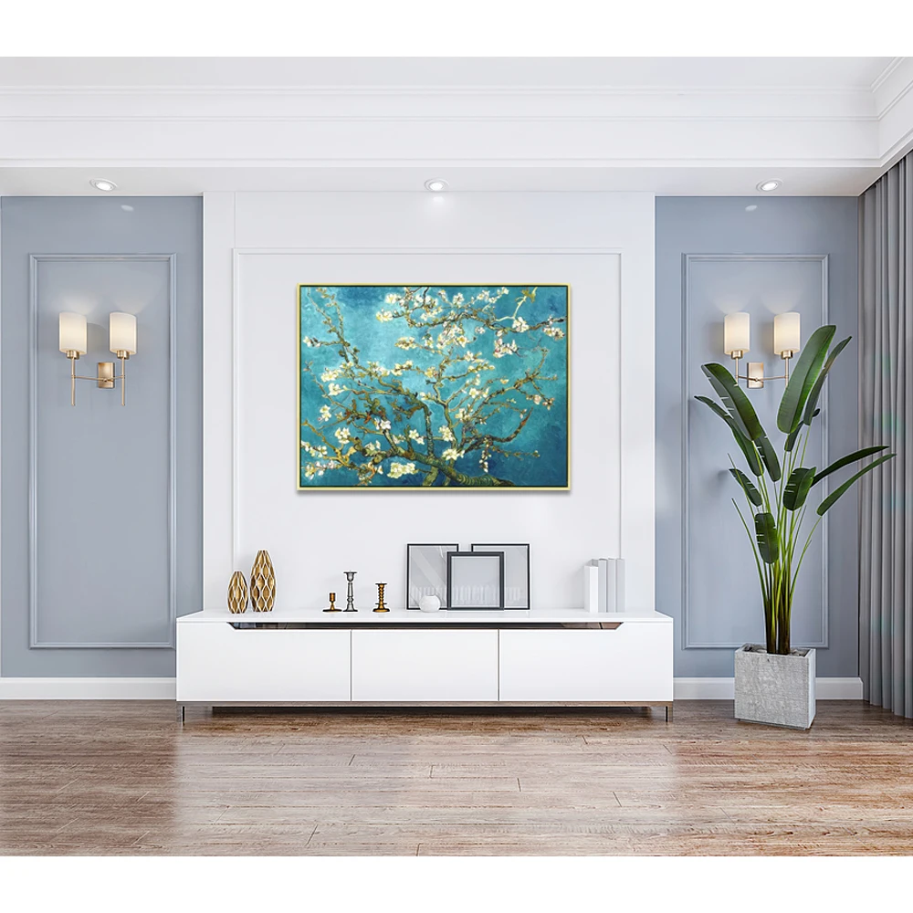 Modern Abstract Canvas Wall Art Decor Large Framed Wall Hanging Posters Prints for Living Room Bedroom Office Deco Style Design