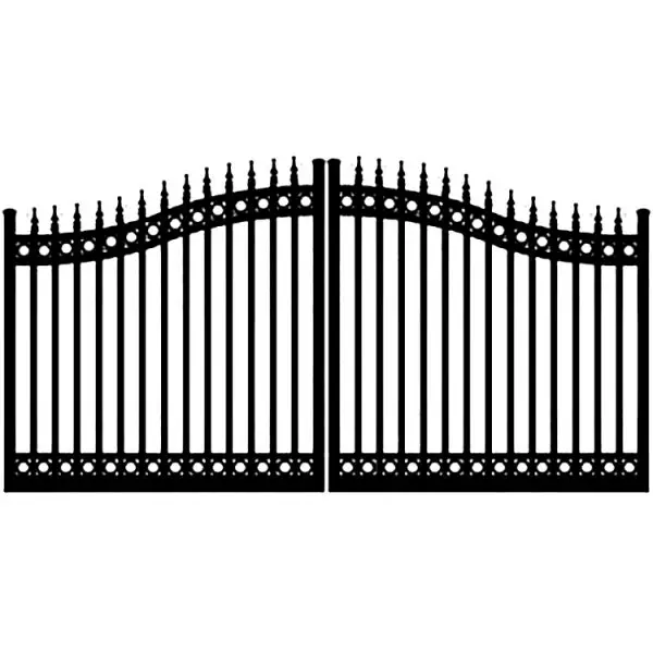 Cheap used wrought iron fence steel fence panel metal fencing designs