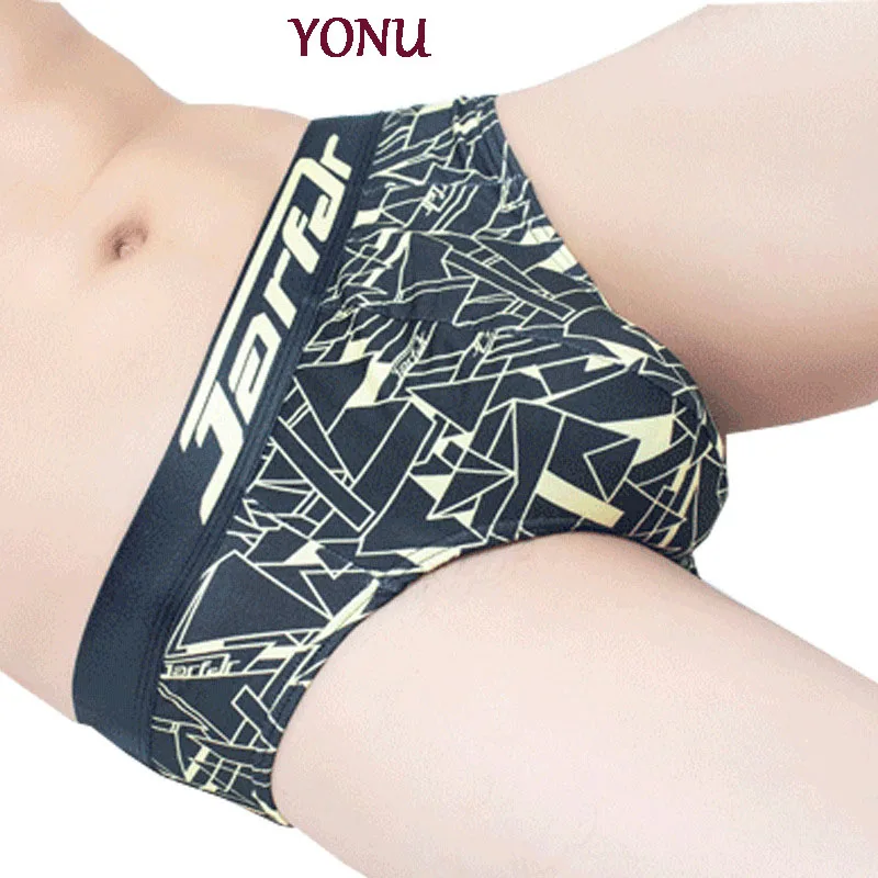 Оптовая продажа с фабрики мужское нижнее белье из полиэстера сексуальные модные трусы дышащие брюки молочного шелка со средней талией