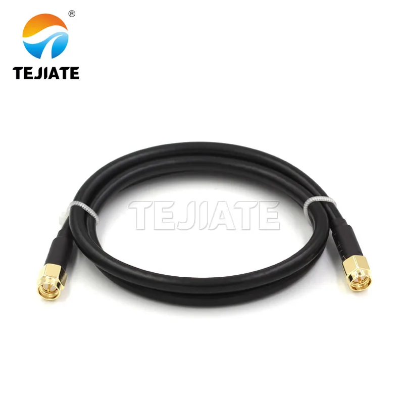 SMA to SMA RG58 RPSMA female to female RG58 Cable 50 Ohm Pigtail Coax Extension Jumper R/A male SMA Right Angle male