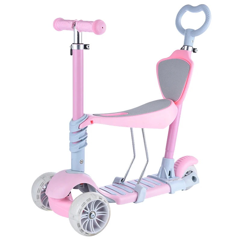 Детский скутер 3 в 1, детский скутер с сиденьем, Детский самокат с ногами, 3-колесный Детский самокат и детские скутеры