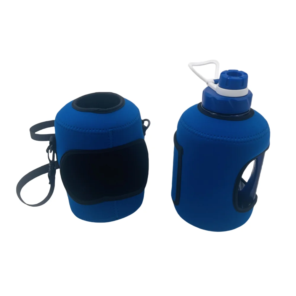 Water Bottle with Storage Sleeve Large Neoprene Cooler Sleeve