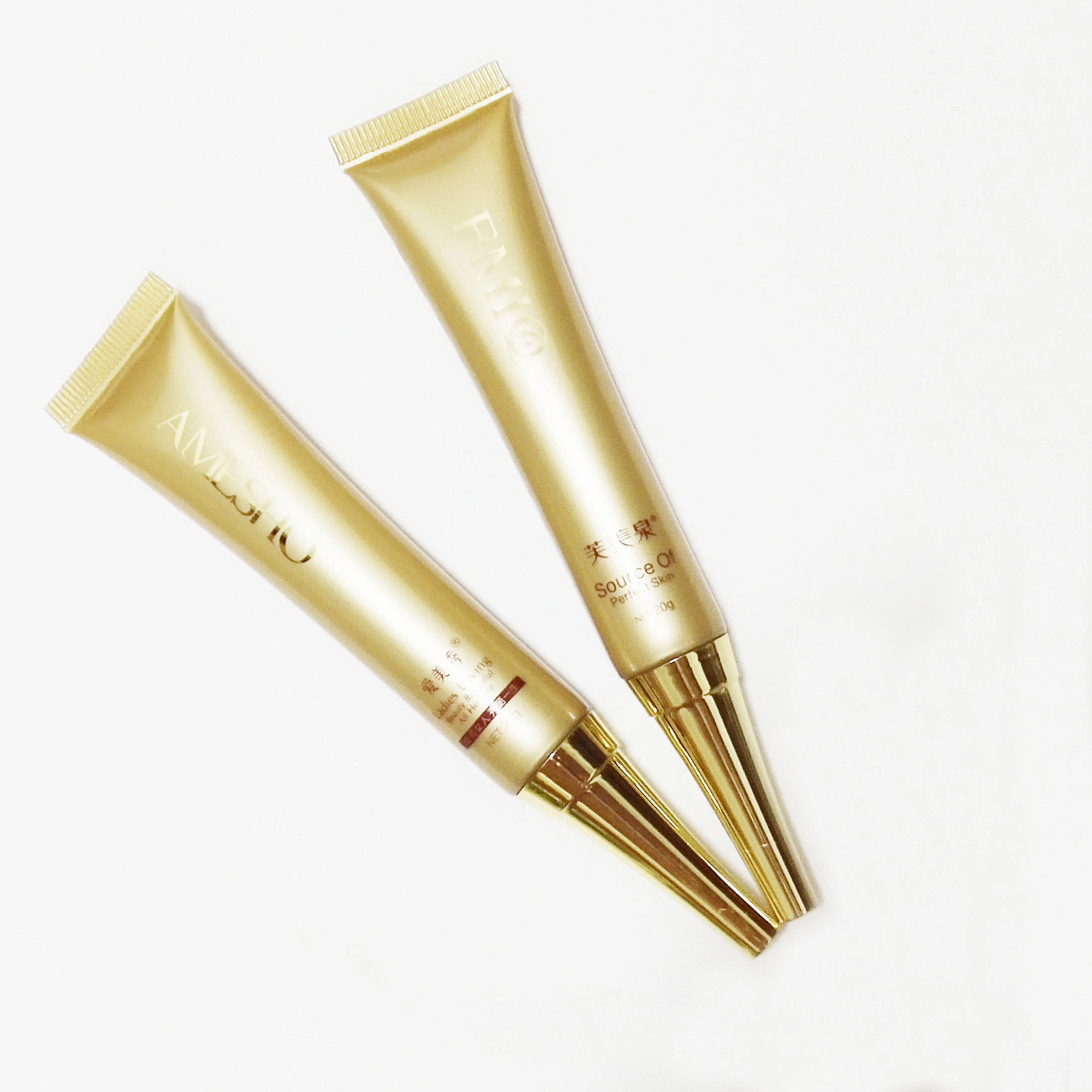 
15g Semi-transparent plastic tube with long pointed nozzle eye cream packaging tube cosmetic 