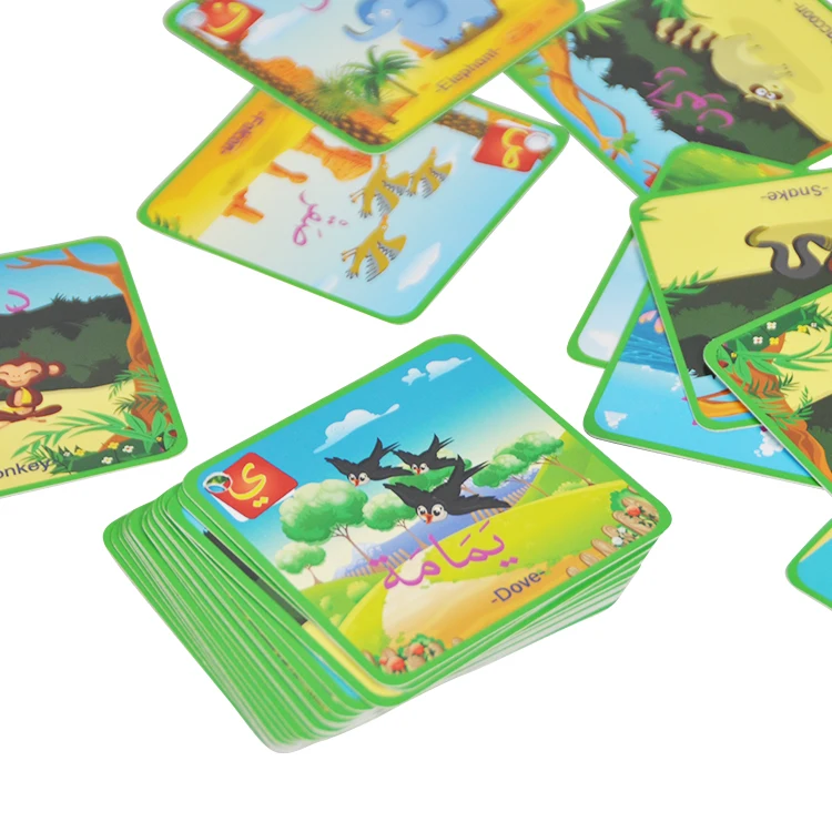 Arabic Flash Card Baby Printing Learning Toy For Children Arabic Learning Cards 28Pcs
