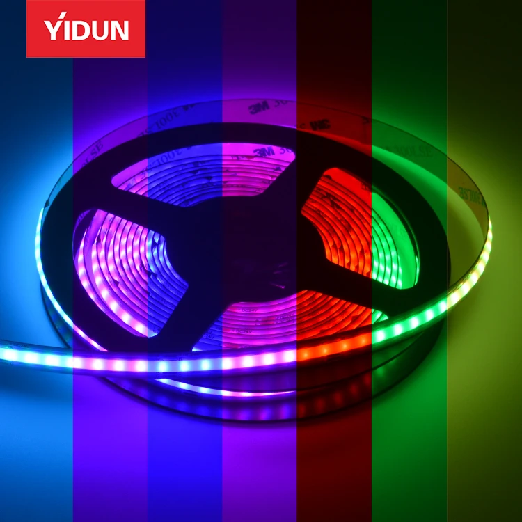 YIDUN 24 В 15 Вт RGB COB световая лента диммер жанр с 480 бусинами светодиодные полосы для домашнего декора