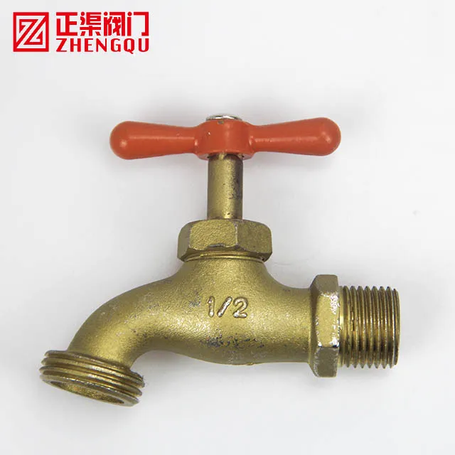 ZHENGQU VALVE China good supplier brass lock cock Hosecock bibcock Brass NPT Thread