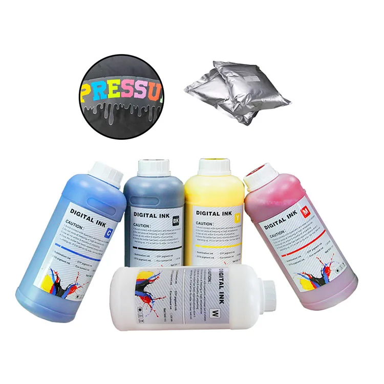 Good price dtf transfer film laptop dtf ink CMYKWfor white ink printer dtf ink for epson