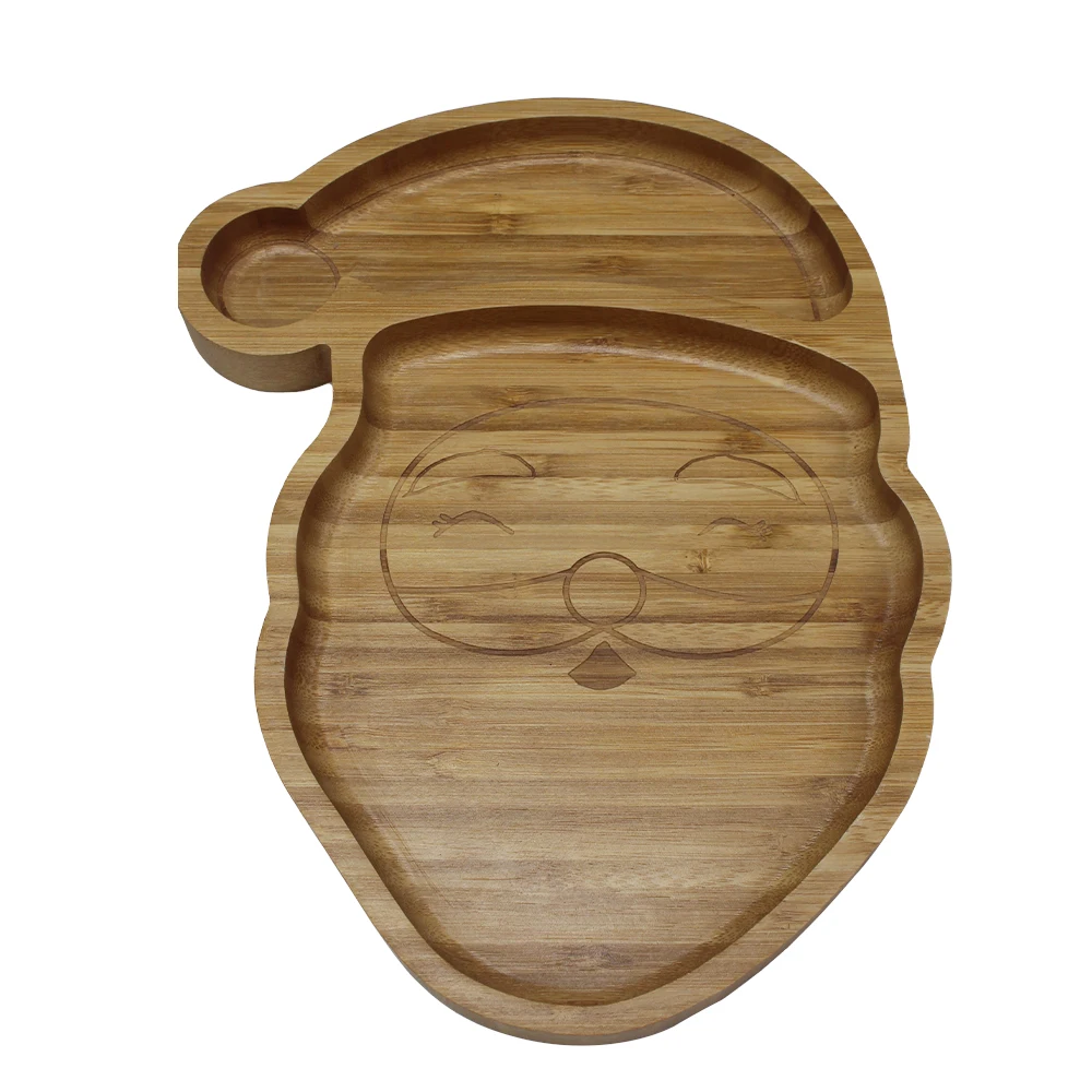 Hot Sale Home Children Cartoon Food Breakfast Wooden Kitchen Tray Wood Christmas Tray For Coffee