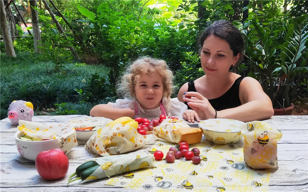 
Natural Washable Beeswax food wrap reusable beeswax food wrap roll sustainable eco friendly products 