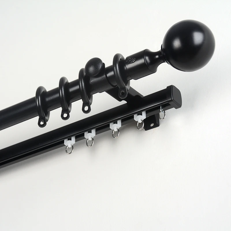 Wholesale china factory Aluminum curtain rod and curtain rail  High-quality