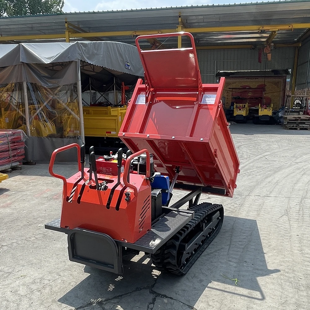 China Crawler Dumper Mini Transporter 500kg 800kg 1ton Mini Dumper 1.5 Ton