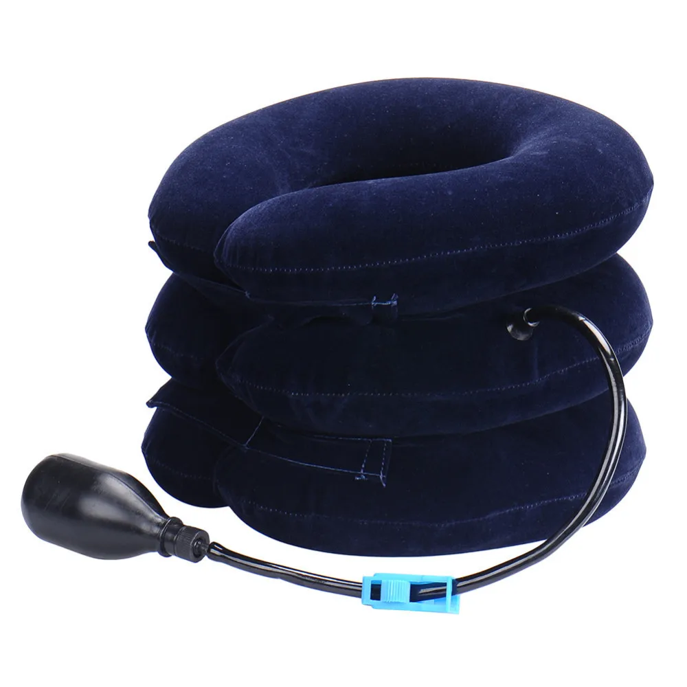 Hot Sale High Quality Wholesale Transparent Cervical Vertebra Tractor Cervical Gear Inflatable Neck Pillow Neck Stretch