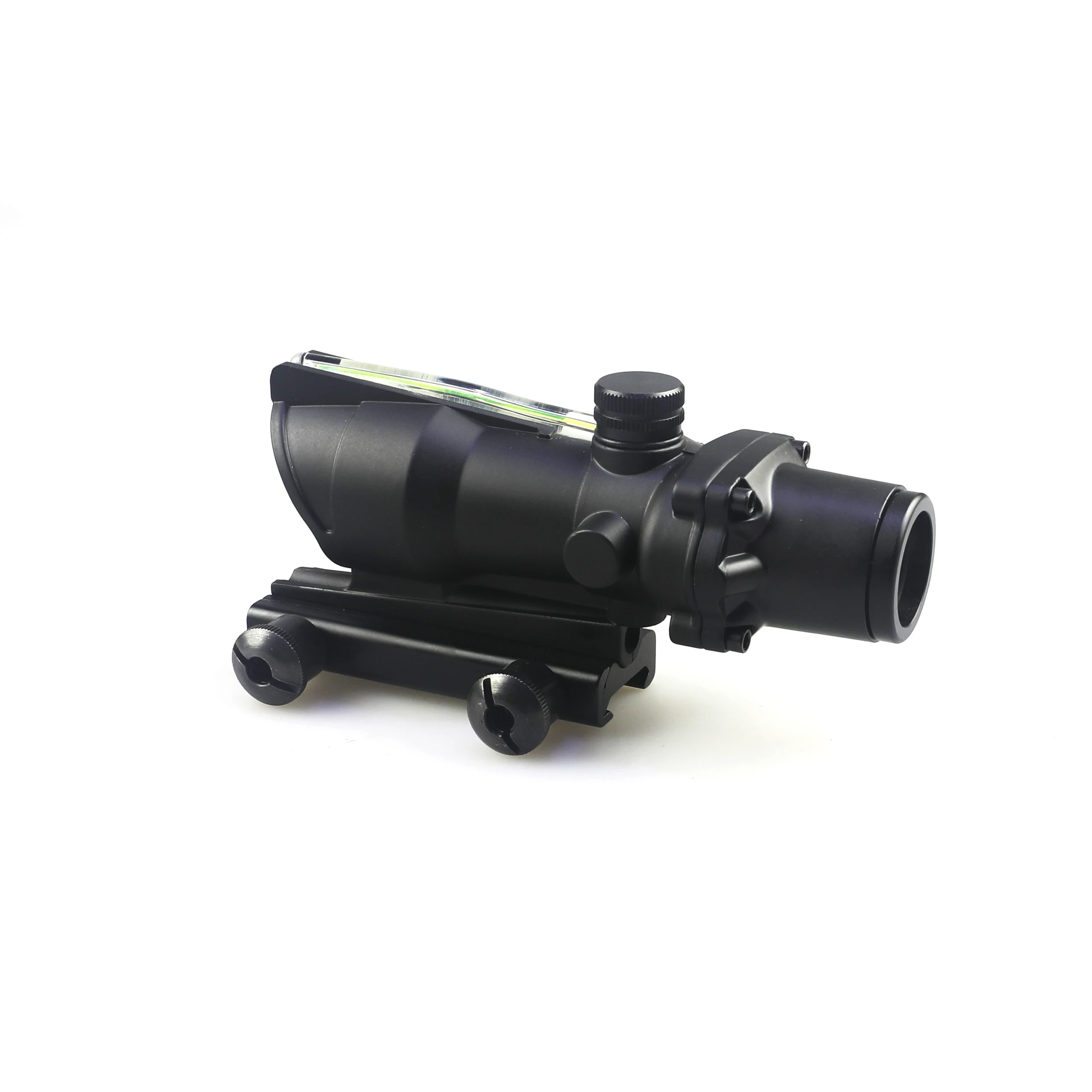 OEM Scope 4X32 Real Fiber Optic Red or Green Illuminated Sight chevron and Crosshair Glass Etched Scope