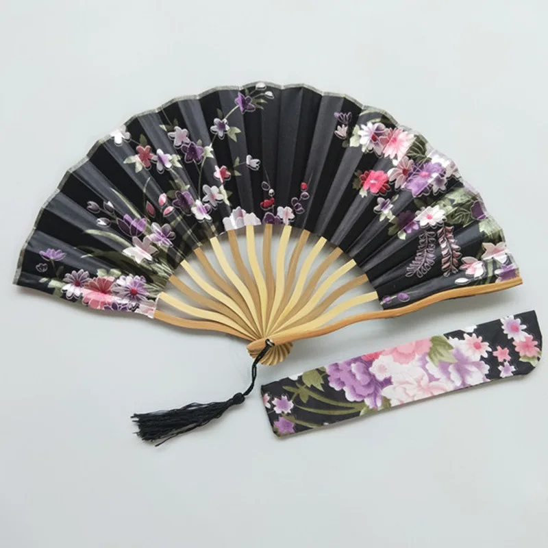 With Pouch! Dragon Bamboo Hand Fan Wedding Lady Fan With Tassel Invitation Fan Wedding Favor Gifts