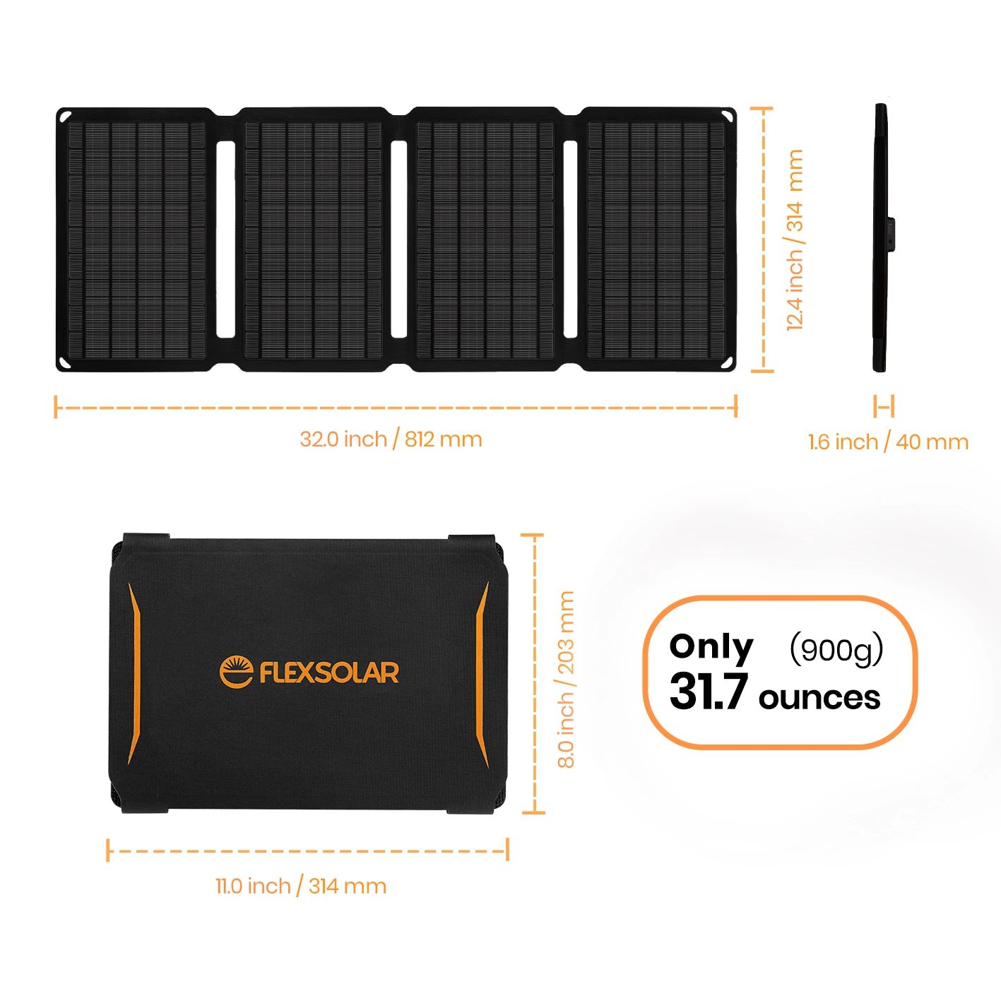 FlexSolar 20 Вт портативное солнечное зарядное устройство для мобильного телефона/солнечное