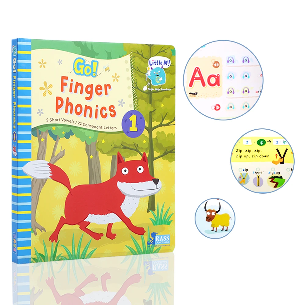 Go!Phonics baby like sound book,learning English and Chinese sound book for children