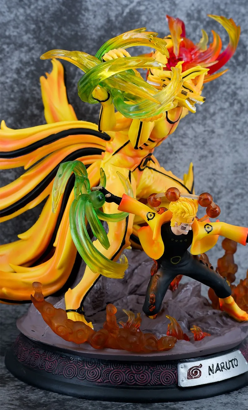 XR Top Selling New Style Japanese Anime Figures 14' High Quality Uzumaki Narutos With Light PVC Action Figures for Collection