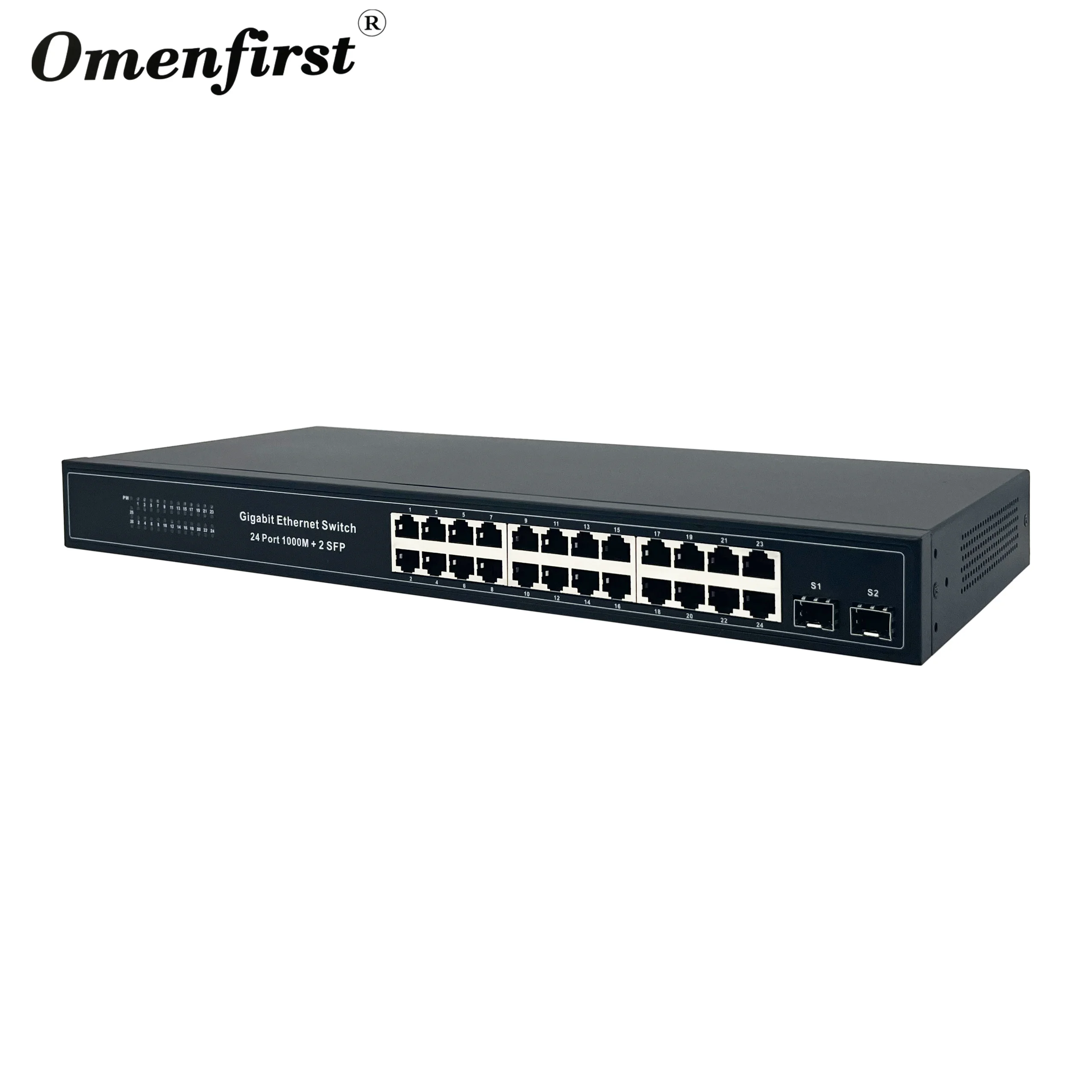 Оригинальный Новый 24-портовый коммутатор Ethernet с 2 SFP Лучшая цена все гигабитный 24 порта 10/100/1000 Мбит/с