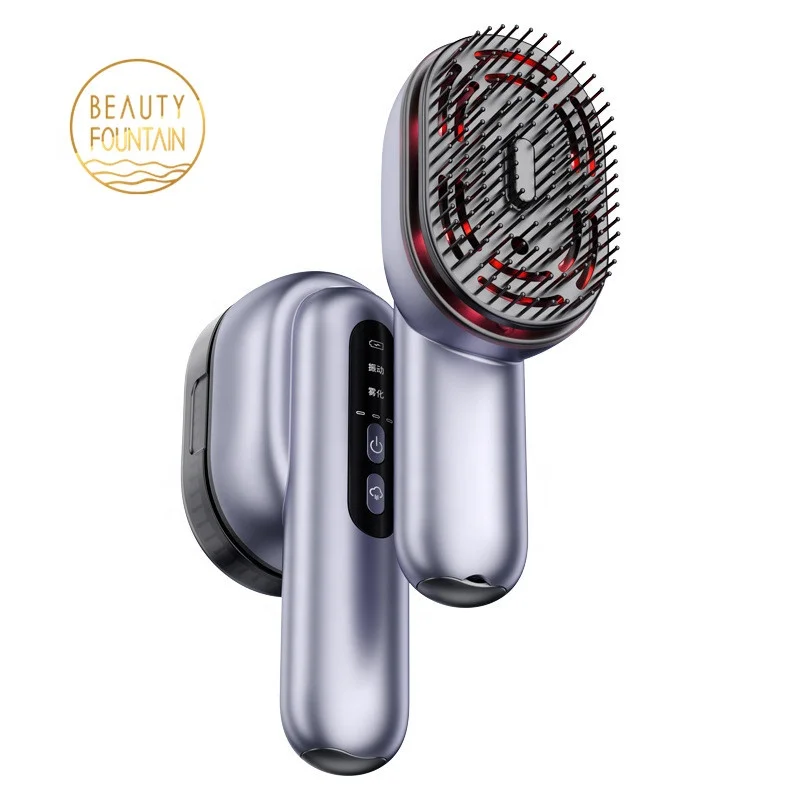 Atomized Essential Oil Anti Hair Loss Massage Red Light Phototherapy Hair growth Brush Scalp Vibration Massage Comb for Head