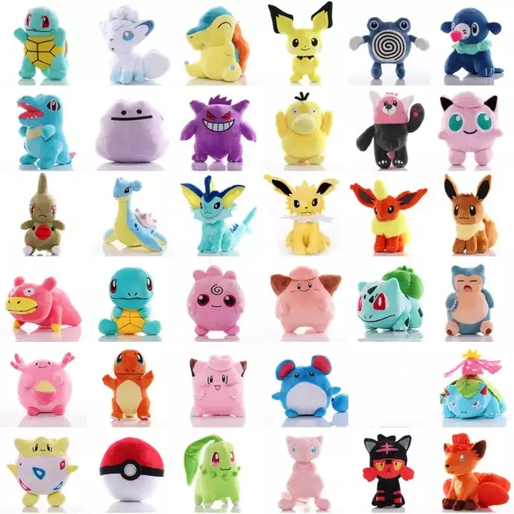 Оптовая продажа плюшевые игрушки 20 см Poke-mon Poke-chu милые pika-chu