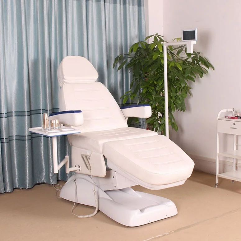 Modern Cheap Adjustable Therapy Spa Salon Cosmetic 3 Electric Motors Beauty Treatment Massage Table Facial Bed Podiatry Chair