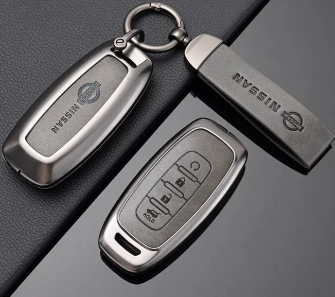 High quality auto parts accessories for nissan teana 2018 zinc alloy metal car remote key case holder fob cover
