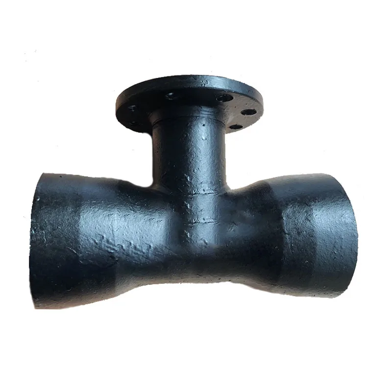 Ductile Iron Fittings Double Socket Level Invert Tee With Flange - Buy Water Line Double Flange