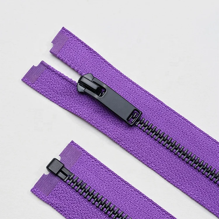 YAB Bulk Buying Open-End Long Chain Y Teeth Fashion Metal Aluminum Zippers