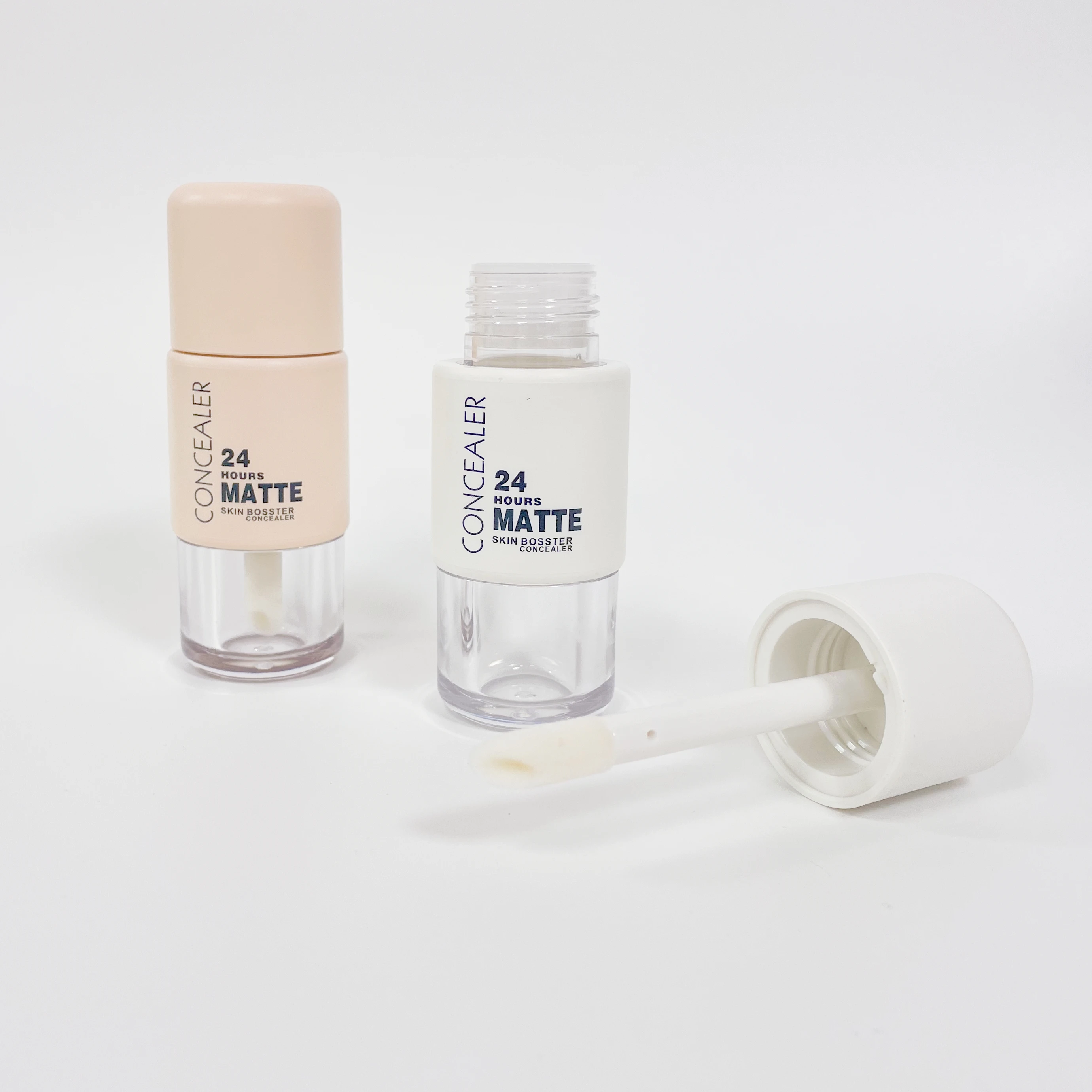 Factory Supply Octagon Shape pink Empty bb liquid  Cushion foundation powder packaging Makeup air cushion case big wand
