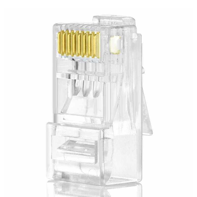 Разъемы VCOM Ethernet RJ45, штепсельная вилка Cat6 для сети 8P8C, штепсельная вилка Cat 6 RJ45
