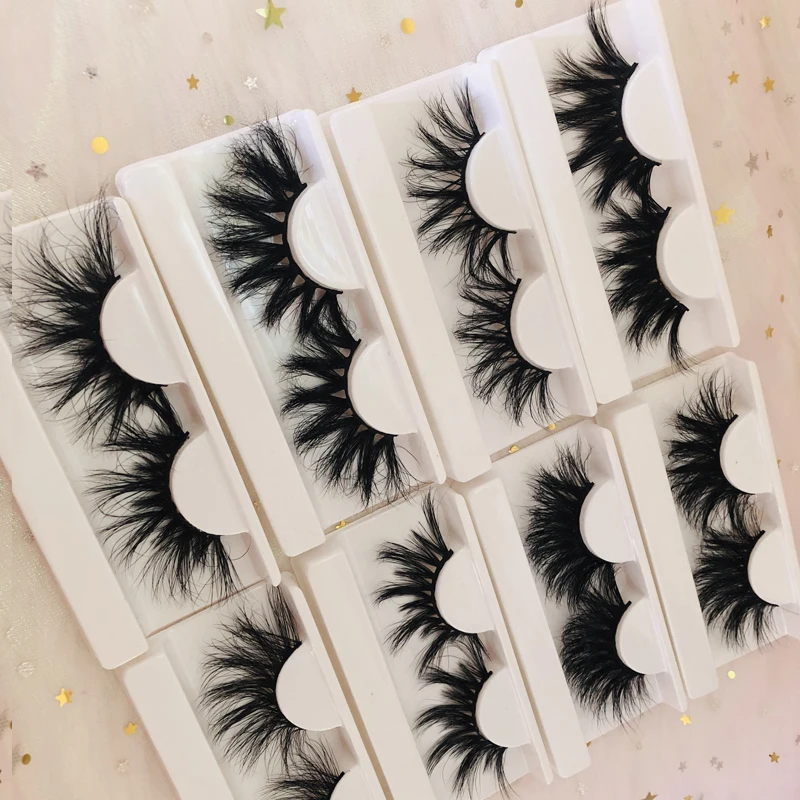 
2020 new arrivals Full Strip Lashes long dramatic 3d Mink Eyelashes Private Label 25mm eyelashes 