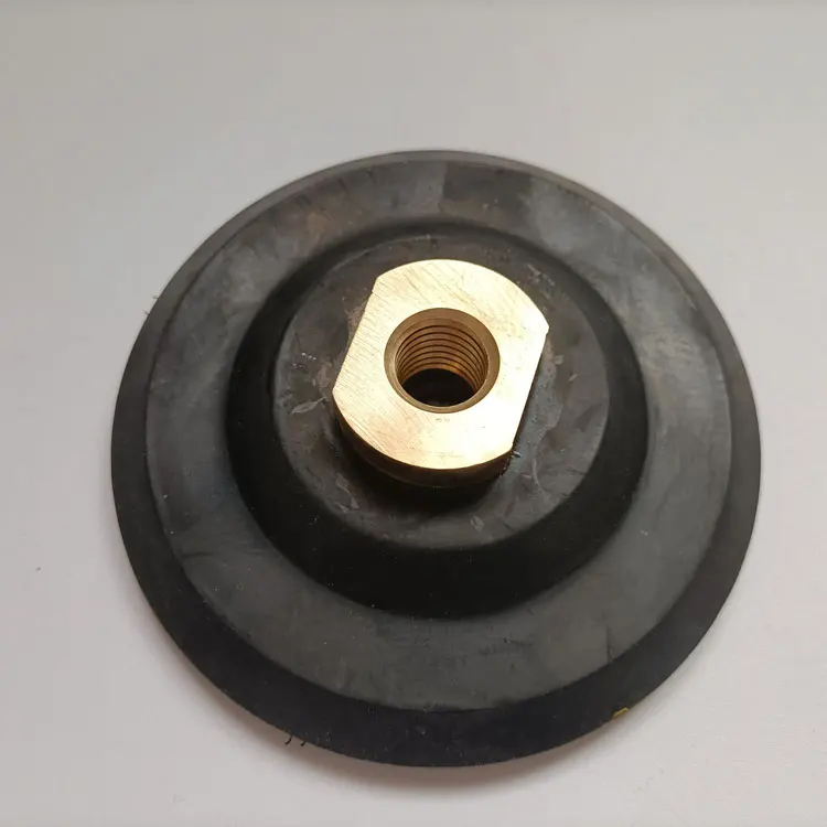 M14 Thread Flexible Back Rubber Backer Pad For Diamond Polishing Pads