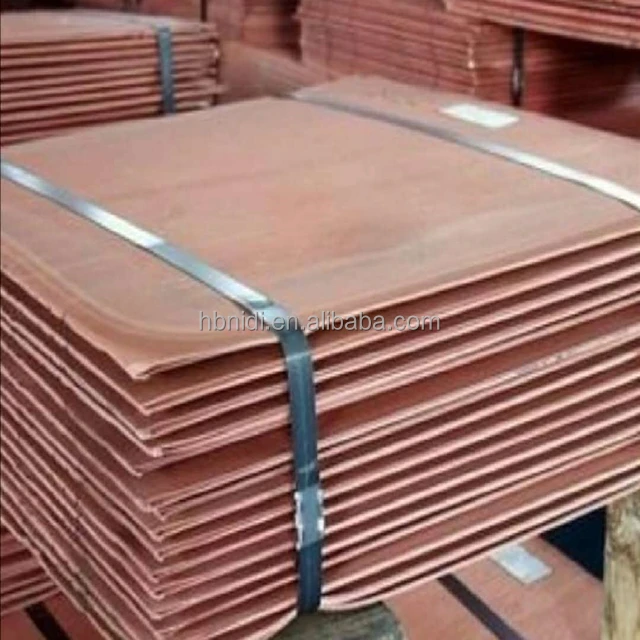 sale Copper Cathodes Plates 3mm 5mm 20mm thickness 99.99% Copper Cathodes T2