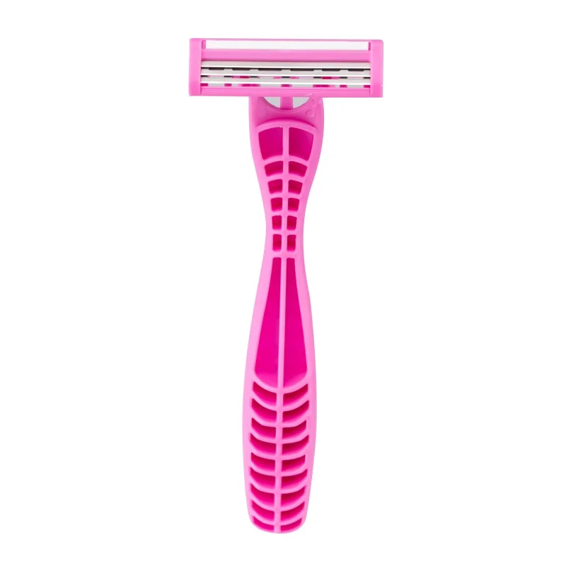 Pearlmax Classic Disposable 3-Blade Razors for Women Stainless Steel Hair Removal with Aloe Moisture Strip