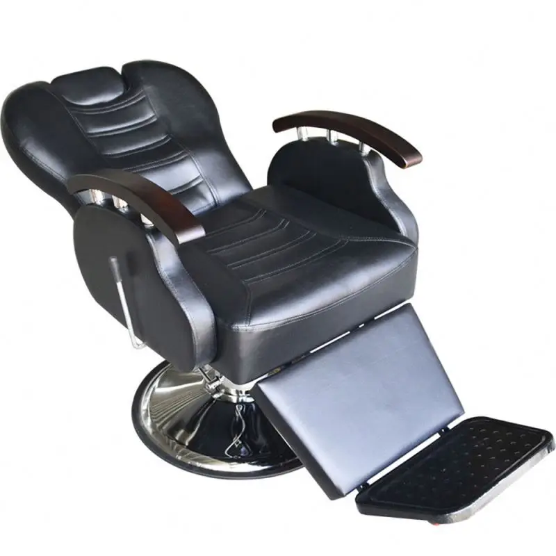 Black and Gold Hair Equipment Beauty Hairdressing hairdressing furniture Barber Chair Salon Furniture Synthetic Leather 1pc