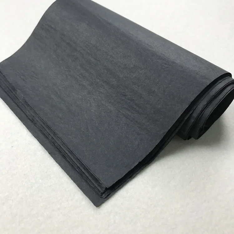 customise luxury tissue paper clothes black golden black logo custom tissue paper