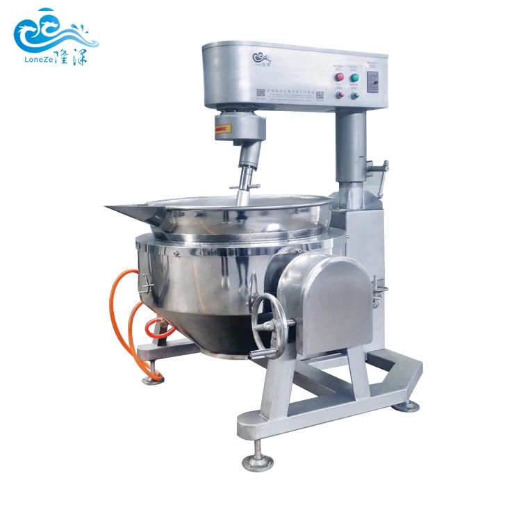 Automatic double planetary tomato sauce processing machine on hot