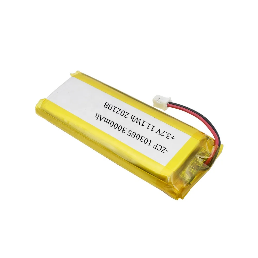 ZCF 103085 3 7 V 3000 мА/ч 11.1Wh на плоской подошве литий-полимерный аккумулятор для планшета