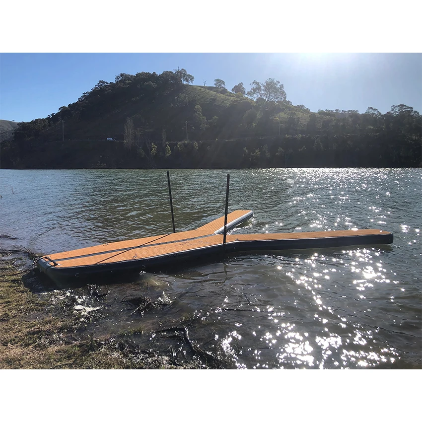 Dwf Floating Jet Ski Platform Moto Boat Station Inflatable Pontoon Dock Y For Yacht