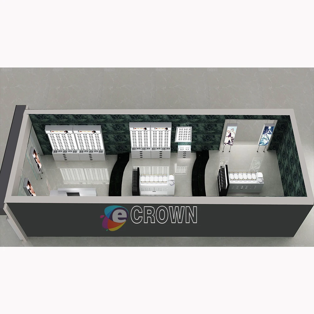 Rts Store Design Mall Optical Shop Nar Mdf Optics Store for Sale ODM