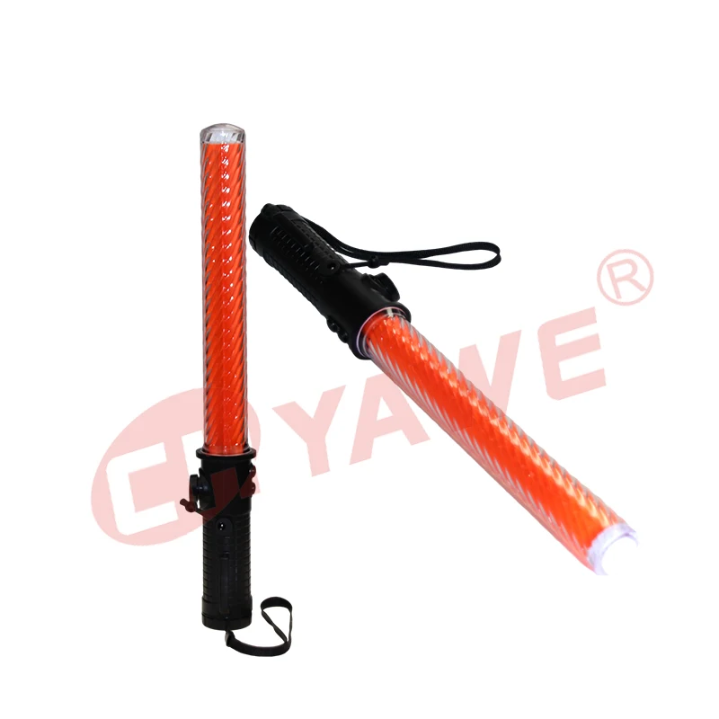 Handhold Traffic Led Baton 40cm Whistle baton torch light wand charging type PVC Traffic Baton