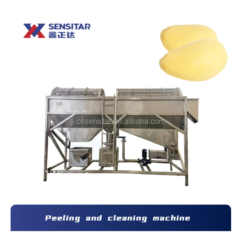 Small Scale Finger Chips Frites Potato Chips Making Machine French Fries Production Line