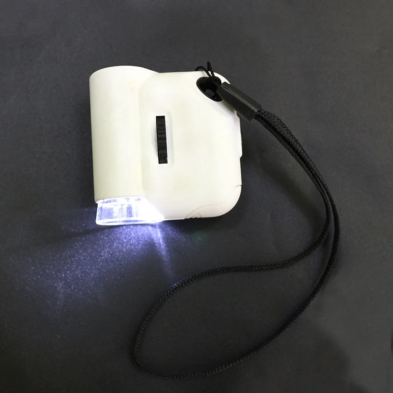 Mobile phone microscope 55 times with money check lamp magnifying glass wholesale jewelry mobile phone magnifying glass