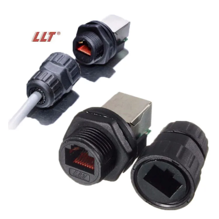LLT M19 rj45 waterproof outdoor ethernet waterproof connector circle