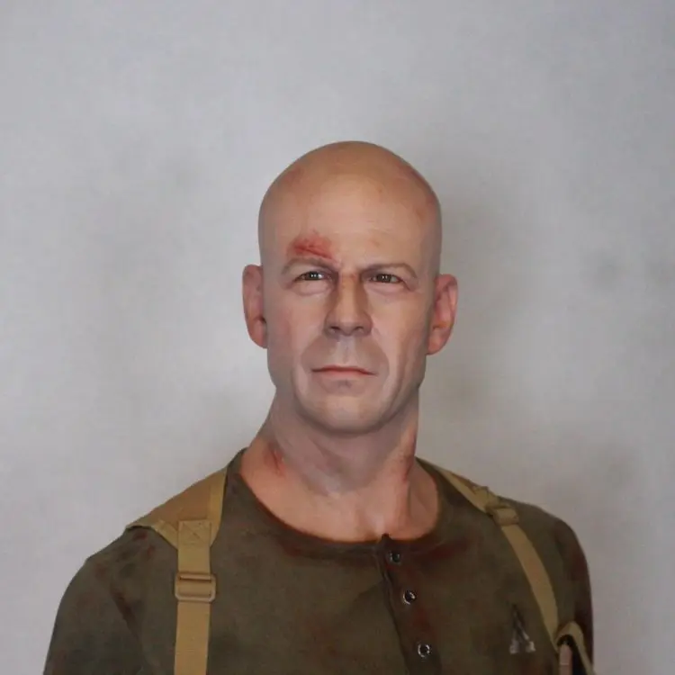 Marvel Silicone Action Figure of Bruce Willis Life Size Movie Statue for Sale