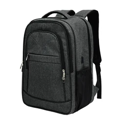 Wholesale custom waterproof business men computer bag anti-theft  17.3 Inches laptop outdoor travel backpack with USB